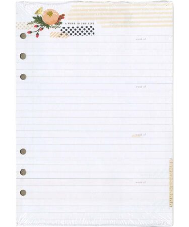 Color Crush A5 Personal Planner Double-Sided Inserts 6/Pkg-Memory Keeping