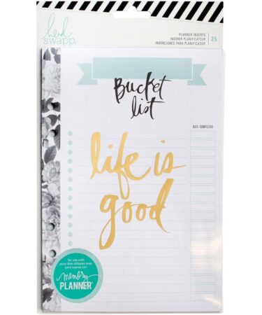 Heidi Swapp Large Memory Planner Inserts-Bucket List 25/Pkg