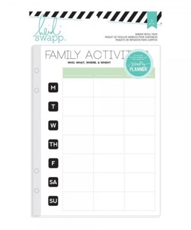Heidi Swapp Memory Planner Binder Refill Pack 6X8 6/Pkg