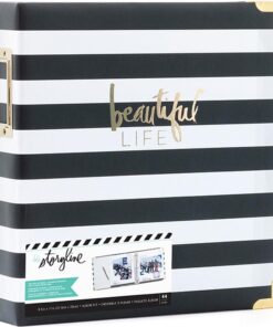 Heidi Swapp Storyline2 D-Ring Album A4 (8.5X11)- BLACK STRIPE (IN ARRIVO)