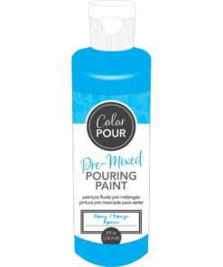 American Crafts Color Pour Pre-Mixed Paint 8oz- Navy