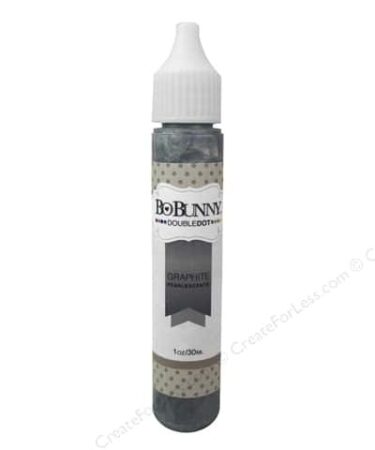 Bobunny Double Dot Pearlescents Acrylic Paint Tubes 1oz-Graphite