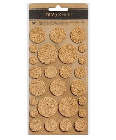 DIY Shop 3 Self-Adhesive Cork Circles 26/Pkg .5 To 1.25
