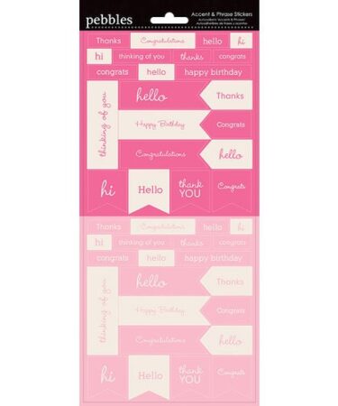 Basics Accent & Phrase Cardstock Stickers 5.5X12 Sheet