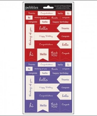 Basics Phrase & Sentiment Cardstock Stickers 5.5X12