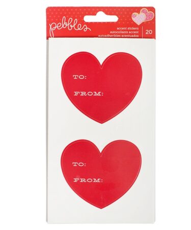 Be Mine Cardstock Stickers_x000D_To/From Heart