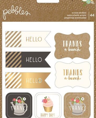Spring Fling Sticker Book 6 Pages_x000D_Accents W/Gold Foil