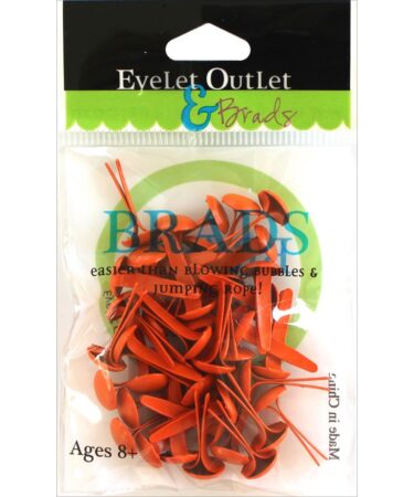 Brads 8mm arancioEyelet Outlet