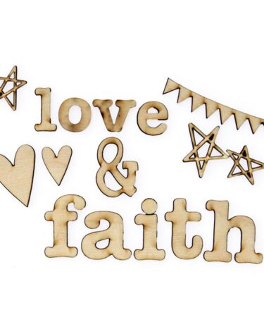 Documented Faith Laser-Cut Wooden Shapes_x000D_Faith Variety; Up To 2;ABBELLIMENTI