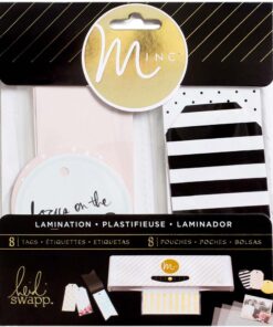 Minc Lamination Tags Assorted Sizes 16/Pkg-Color 2X5, 2X3.5 & 2.5X2.5