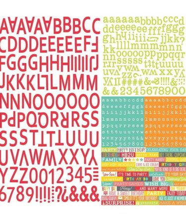 Lets Party Cardstock Stickers 12X12-Expressions