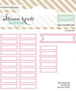 Paperclip 25pc Banner - Pink
