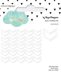 Paperclip 25pc Arrow - White