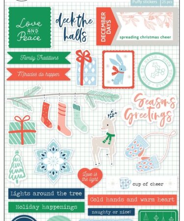 Holiday vibes: Puffy stickers