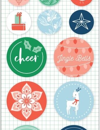 Holiday vibes: epoxy stickers
