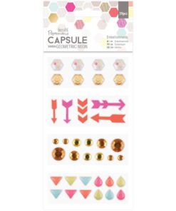 Papermania Geometric Neon Embellishments 39/Pkg