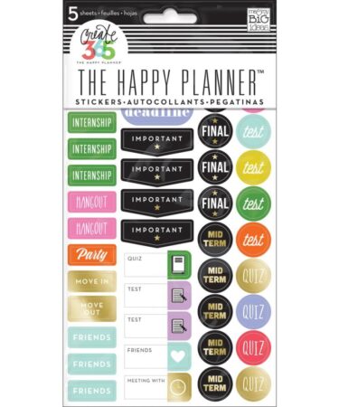 Happy Planner Stickers 5/Sheets_School College