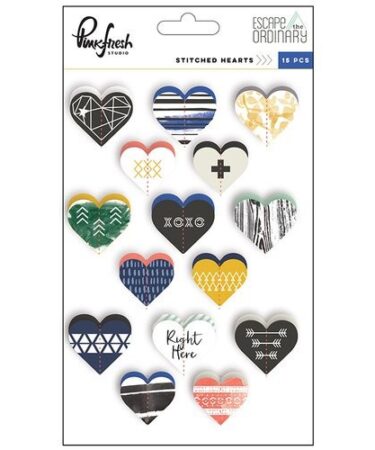 Escape The Ordinary Cardstock STITCHED HEARTS