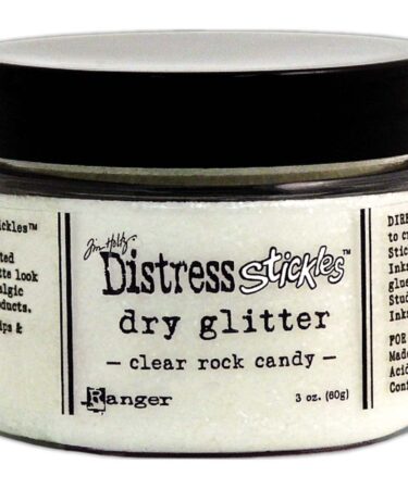 Tim Holtz Distress Stickles Dry Glitter 3oz-Clear Rock Candy