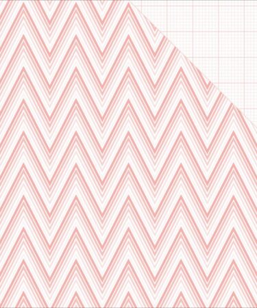Project Pink Double-Sided Cardstock 12X12 Ombre Chevron