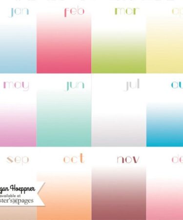 These Are The Days Vellum 12X12-Month View