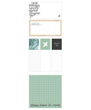 Kaiser Style Adhesive Note Pads 6/Pkg-Oasis; Assorted Sizes & Designs