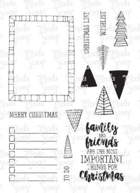 MODASCRAP- CLEAR STAMPS - GOOD CHEER FOR CHRISTMAS
