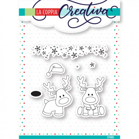 LA COPPIA CREATIVA - LE RENNE DI NATALE TIMBRI