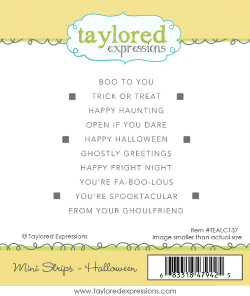 IL NEGOZIO DELLA MAMMA DI CLE – USATI DALLA CLE –Mini Strips - Halloween- TAYLORED