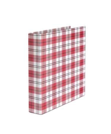 TOMMY ART - Raccoglitore ad anelli – Plaid Rosso