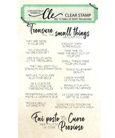 IL NEGOZIO DELLA MAMMA DI CLE- I TIMBRI DELLA CLE - MY 12 TALES OF 2020 NOVEMBRE