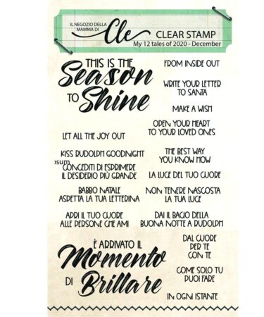 IL NEGOZIO DELLA MAMMA DI CLE- I TIMBRI DELLA CLE - MY 12 TALES OF 2020 DICEMBRE