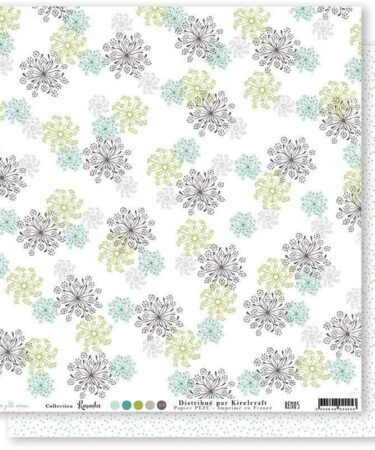 PAPIER DOUBLE 30X30 'MES P'TITS CISEAUX - REMEMBER' 5