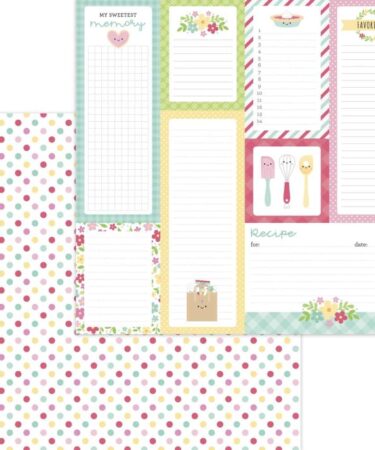 DOODLEBUG DESIGN -sugar sprinkles double-sided cardstock COLLEZIONE MADE WITH LOVE
