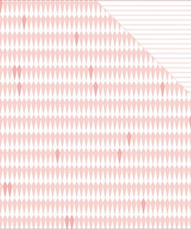 Teresa Collins 25 Sheets Diamonds Project Pink Double-Sided Cardstock, 12 x 12"