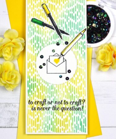 Alternative view of Picket Fence Studios Crafty Lifestyle 4x8 Inch Clear Stamps