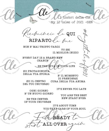 IL NEGOZIO DELLA MAMMA DI CLE-I TIMBRI DELLA CLE - MY 12 TALES OF 2021 GENNAIO