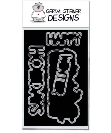 GERDA STEINER-  Happy Holidays Penguins 4x6 Die Set