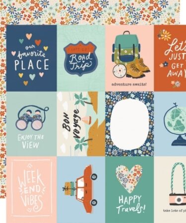 Simple Stories - collezione SAFE TRAVELS- 3X4 ELEMENTS