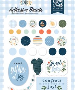 ECHO PARK - Collezione WELCOME BABY BOY -WELCOME BABY BOY ADHESIVE BRADS