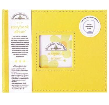DOODLEBUG DESIGN COLLEZIONE HIPPITY HOPPITY- bumblebee storybook albums 8x8