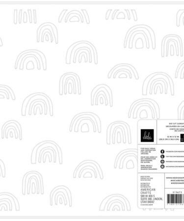 Heidi Swapp Collezione Care Free Specialty Paper 12"X12" - Die-Cut Cardstock