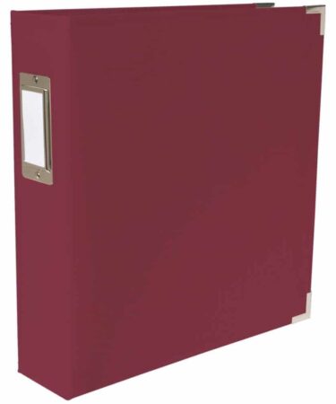 We R Paper Wrapped D-Ring Album 8.5X11 - Maroon
