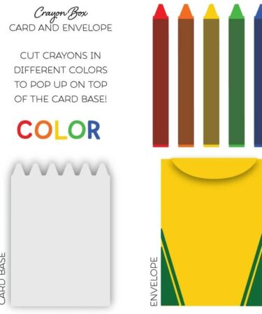 HOEY BEE - Small Crayon Box Card  Honey Cuts