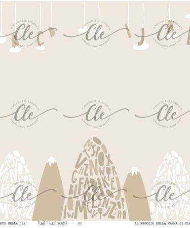 LE CARTE DELLA CLE - COLLEZIONE TUTTI I TUOI SOGNI - CARTA PATTERNED N. 1