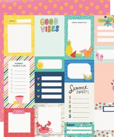 Simple Stories - collezione SUNKISSED - JOURNAL ELEMENTS