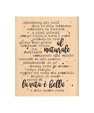 FLORILEGES DESIGN timbro in legno Al Naturale