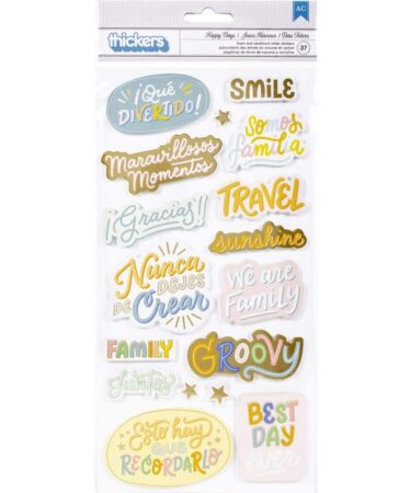 Obed Marshall Buenos Dias Thickers Stickers 37/Pkg - Phrases