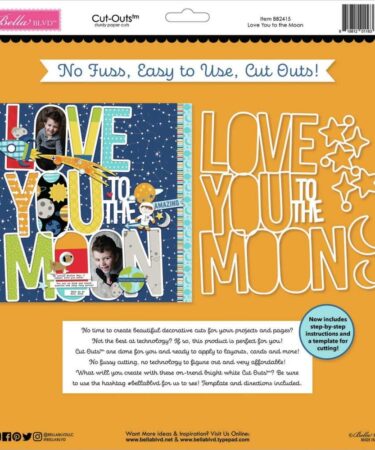 Bella Blvd - To The Moon Cut-Outs, Love You To The Moon
