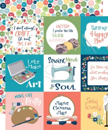 ECHO PARK, COLLEZIONE CRAFT & CREATE - 4X4 JOURNALING CARDS